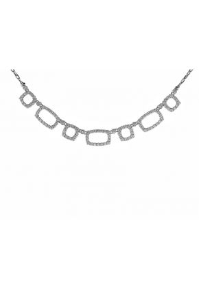 Fancy 2.51ct Diamond Necklace 18kt White Gold