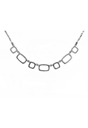 Fancy 2.51ct Diamond Necklace 18kt White Gold