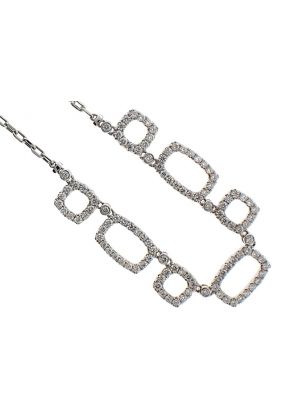 Fancy 2.51ct Diamond Necklace 18kt White Gold