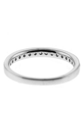 Single Row Micro-Prong Set Band with Round Diamonds in 18k White Gold