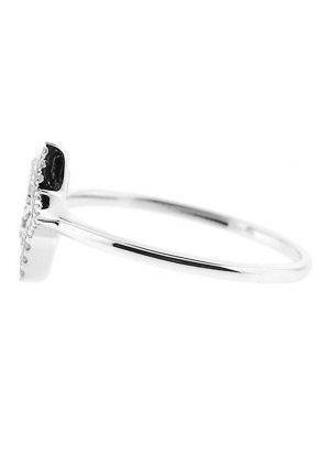 Right Hand Fashion Ring with a Star Design of Diamonds Set in 18k White Gold