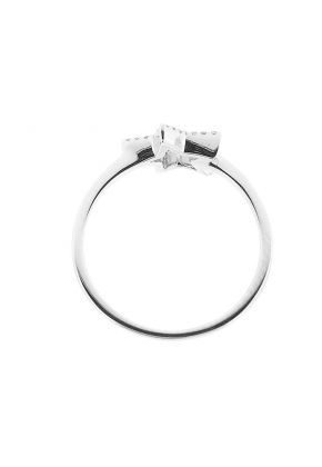 Right Hand Fashion Ring with a Star Design of Diamonds Set in 18k White Gold