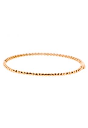 Bezel Set Bangle with Round Diamonds in 18k Rose Gold