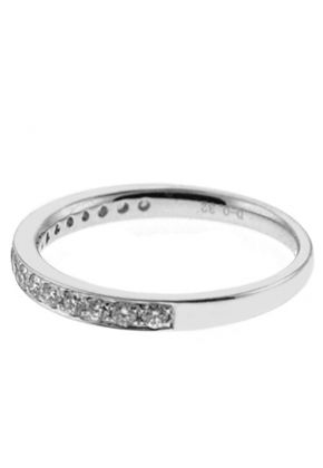 Vintage Inspired Combination Set Band with Beaded Milgrain and Bezel and Channel Set Diamonds in 18k White Gold