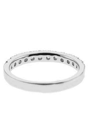 Single Row Band with Micro-Prong Set Round Diamonds in 18k White Gold