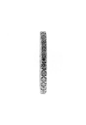 Eternity Band with Prong Set Round Diamonds in 18k White Gold