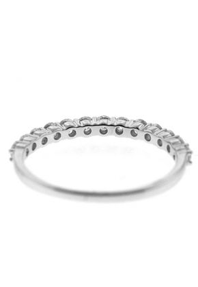 Prong Set Band with Round Diamonds in 18k White Gold
