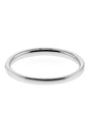 Single Row Band with Round Diamonds Set in 18k White Gold