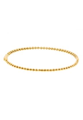 Bezel Set Bangle with Round Diamonds in 18k Yellow Gold