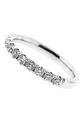 13 Stone Micro Prong Set Single Row Diamond Wedding Band (Stackable)