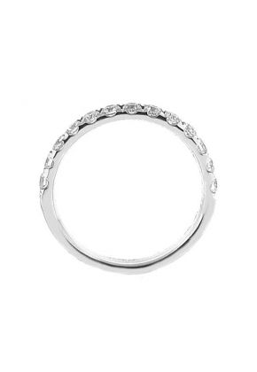 13 Stone Micro Prong Set Single Row Diamond Wedding Band (Stackable)