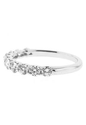 10 Stone Common Prong Set Diamond Wedding Band (Stackable)