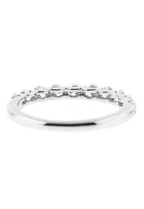 10 Stone Common Prong Set Diamond Wedding Band (Stackable)