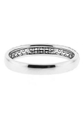 Pav?? Set Band with Round Diamonds in 18k White Gold