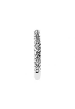 Pav?? Set Band with Round Diamonds in 18k White Gold