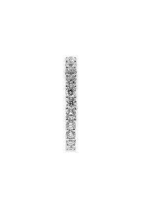 Prong Set Band with Round Diamonds in 18k White Gold