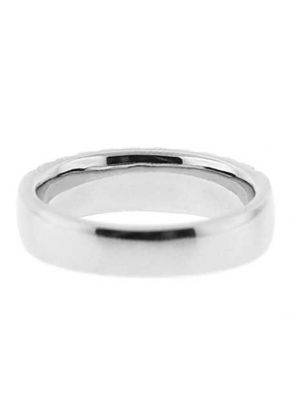 Double Row Band with Micro Prong Set Round Diamonds in 18k White Gold