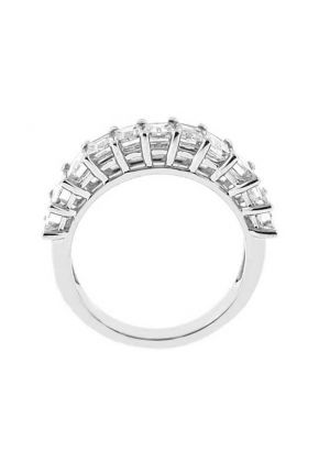 Single Row Band with Baguette Diamonds Set in 18k White Gold