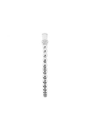 Diamond Beaded Style Bangle in 18K White Gold