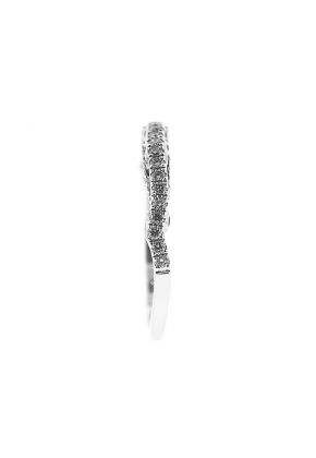 Diamond Wedding Band in 18K White Gold