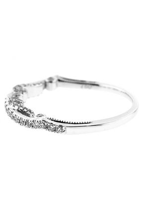 Diamond Wedding Band in 18K White Gold