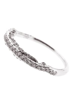 Diamond Wedding Band in 18K White Gold