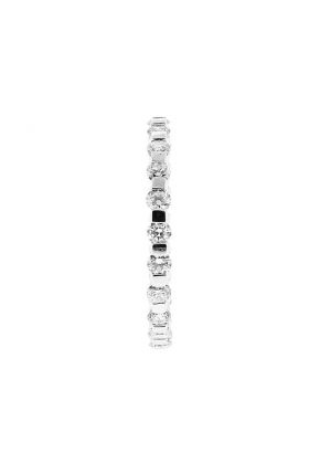 Single Row Channel Set Eternity Band with Diamonds in 18k White Gold
