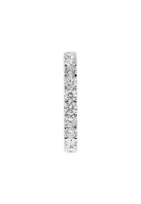 Ladies Single Row Eternity Band with Micro Pav?? Set Diamonds in 18k White Gold