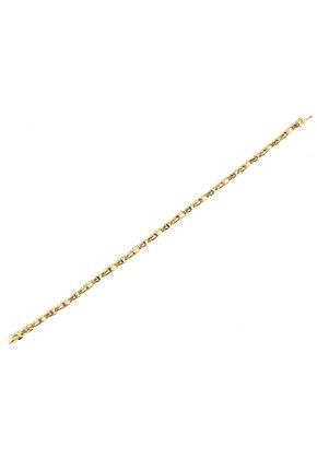 Ladies Tennis Bracelet with Diamonds Set in 18kt Yellow Gold
