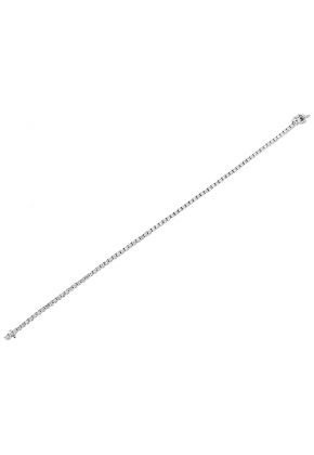 Ladies Tennis Bracelet with Diamonds in 18kt White Gold
