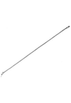 Ladies Tennis Bracelet with Diamonds in 18kt White Gold