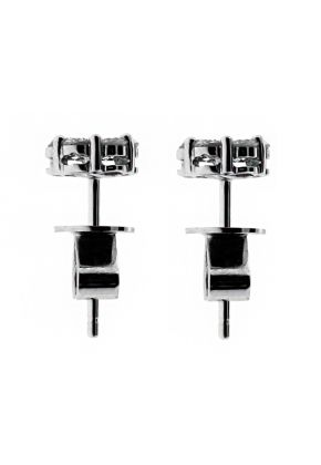 0.61ct Diamond Round Cluster Earrings in 18kt White Gold