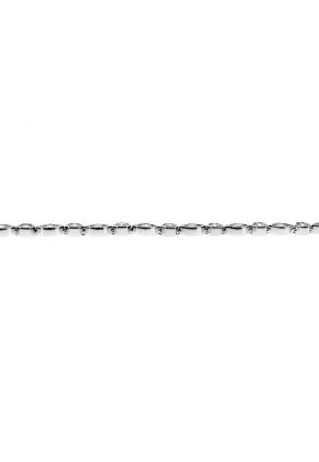 Ladies Milgrain Engraved Tennis Bracelet with Diamonds in 18k White Gold