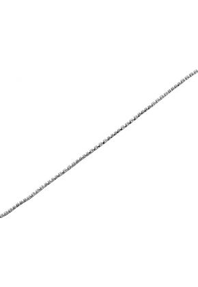 Ladies Tennis Bracelet with Diamonds in 18k White Gold