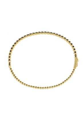 Bangle with Round Bezel Set Diamonds in 18k Yellow Gold