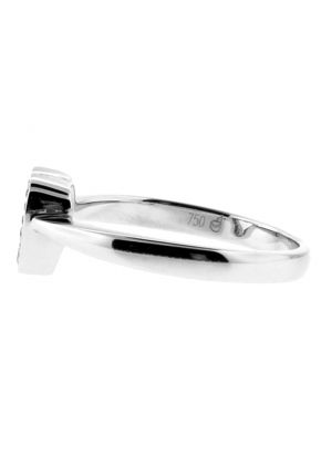 Diamond Heart Ladies 18kt White Gold Ring