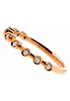 Ladies Stackable Diamond Band in 18kt Rose Gold