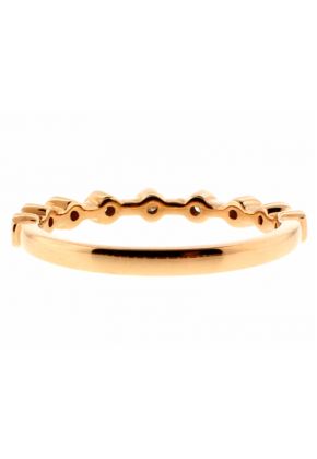 Ladies Stackable Diamond Band in 18kt Rose Gold