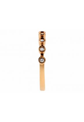 Ladies Stackable Diamond Band in 18kt Rose Gold