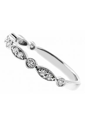 Ladies Stackable Diamond Ring in 18kt White Gold