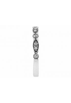 Ladies Stackable Diamond Ring in 18kt White Gold