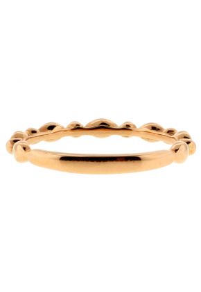 Ladies Stackable Diamond Ring with Marquise and Round Shape Detail in 18kt Rose Gold