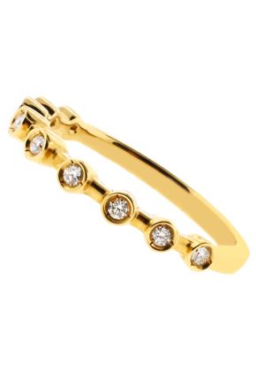 Ladies Diamond Stack-able Ring in 18kt Yellow Gold