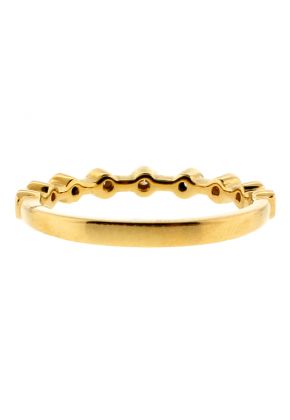 Ladies Diamond Stack-able Ring in 18kt Yellow Gold