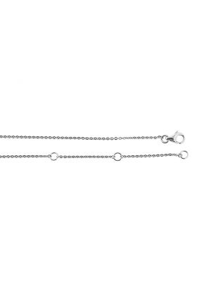 Fashion Trend Starter Diamond 2 Inch Bar Necklace in 18kt White Gold