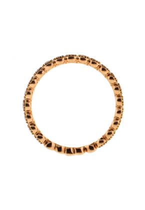 Ladies Beaded Bezel Set Diamond Eternity Band Designed with Sizing Ability in 18kt Rose Gold