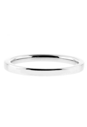 17 stone, 2mm Wide Ladies Single Row Diamond Wedding Band Ring in 18kt White Gold