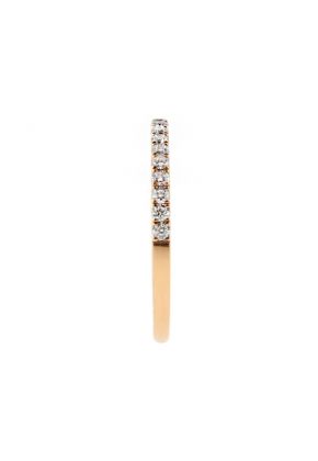 1.7mm Thin Single Row Diamond Ladies Wedding Band Ring in 18kt Rose Gold