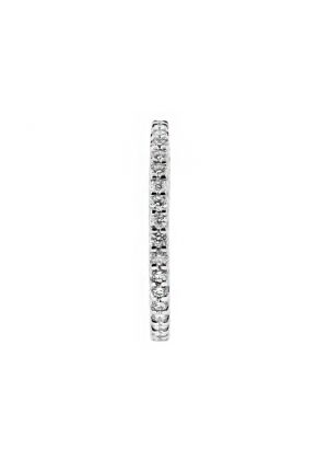 1.8mm Wide Diamond Eternity Band Ring in 18kt White Gold