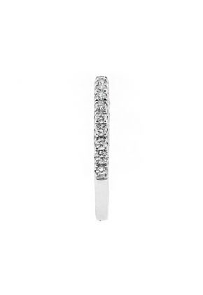 2mm Wide, Scallop Side Design Ladies Diamond Wedding Band Ring in 18kt White Gold